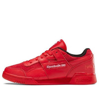 Reebok Workout Plus Lightweight Cozy Low Tops Casual Skateboarding Shoes Unisex Red GV8274