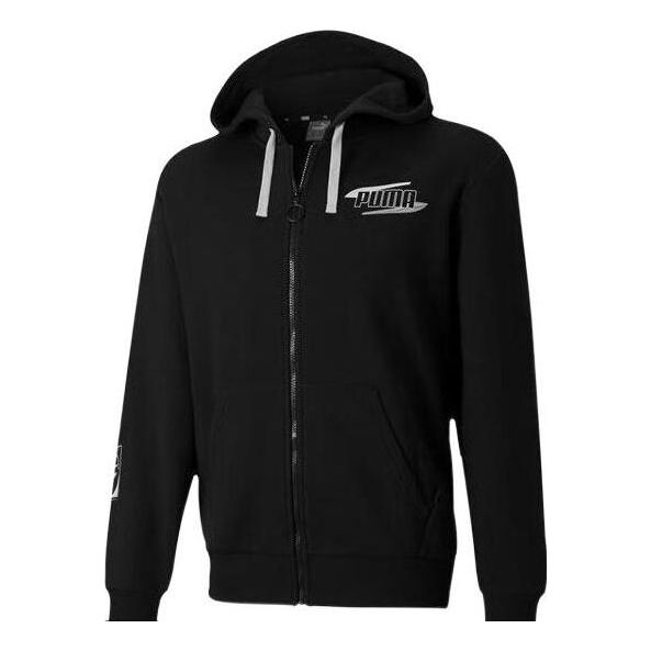 PUMA Rebel Full-Zip Hoody Jacket 'Black White' 585488-51
