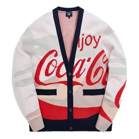 KITH x Coca-Cola x Mitchell & Ness Coke Mountains Cardigan 'Multi' MNSWTRKM19026-MULT