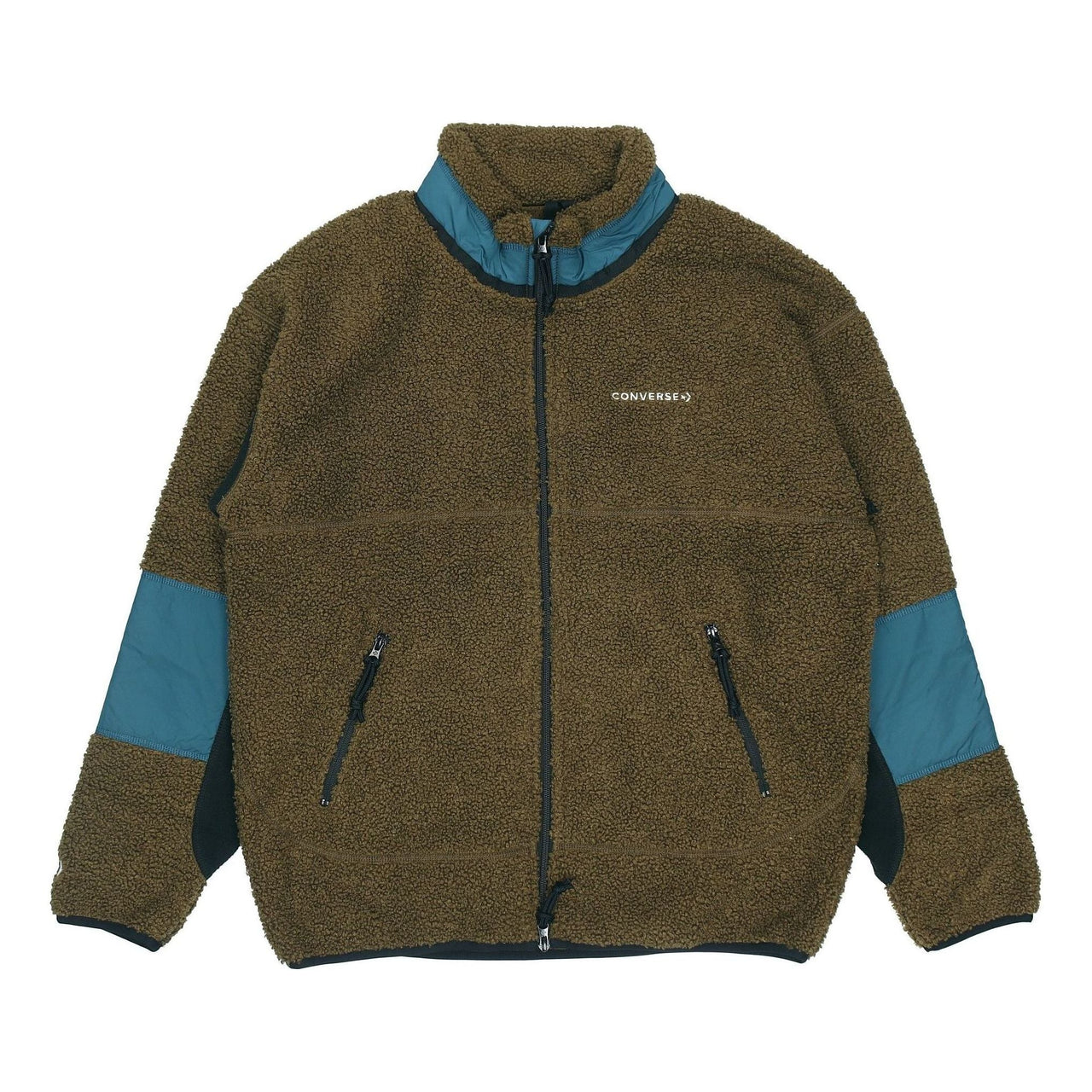 Converse Polar Fleece Sherpa Jacket 'Surplus Olive' 10018039-A03