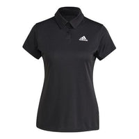 (WMNS) adidas H.rdy Polo W Tennis Sports Training Black Polo Shirt GL5806