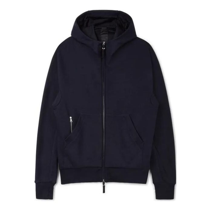 Men's Nike ESC Series Hoodie Solid Color Zipper Hooded Jacket Navy Blue CW3733-414