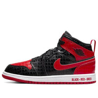 (PS) Air Jordan 1 Mid SS 'Black + Red = Bred' DM9651-001