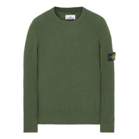 STONE ISLAND Ribbed Knitted Crewneck Sweater 'Military Green' 7915553C2-V0058