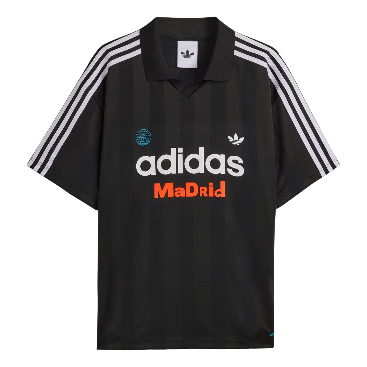 adidas x Bad Bunny DtMF Tour Merch Madrid Relaxed Jersey Asia Sizing T-Shirt 'Black' LH0436