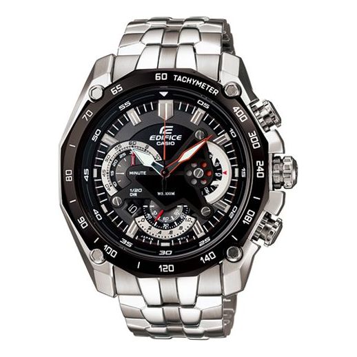 CASIO Waterproof EDIFICE Mens Black Analog EF-550D-1AV