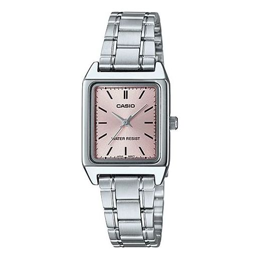 CASIO Stainless Steel Strap Waterproof Pink Analog LTP-V007D-4E