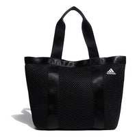adidas Small logo Mesh Sports Portable Tote Shoulder Bag Black Handbag H64769
