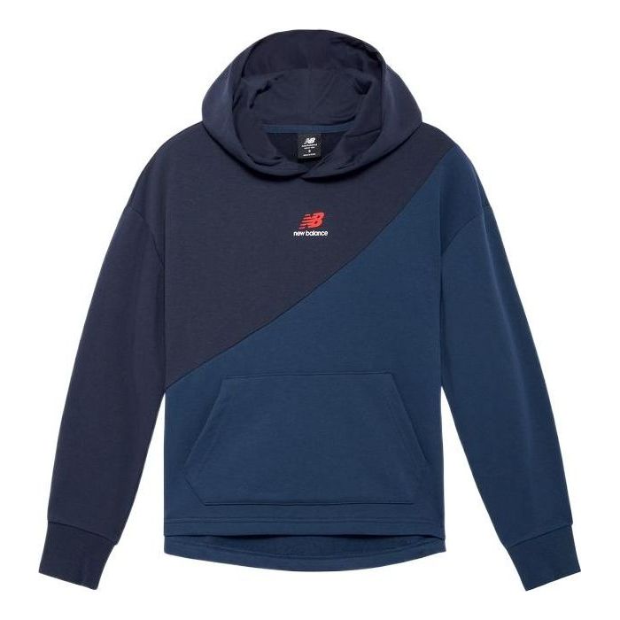 (WMNS) New Balance Essentials New Wave Hoodie 'Natural Indigo' WT23559-NGO