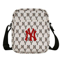 MLB Monogram NY New York Yankees Mini Crossbody Bag White 32BGD2011-50B
