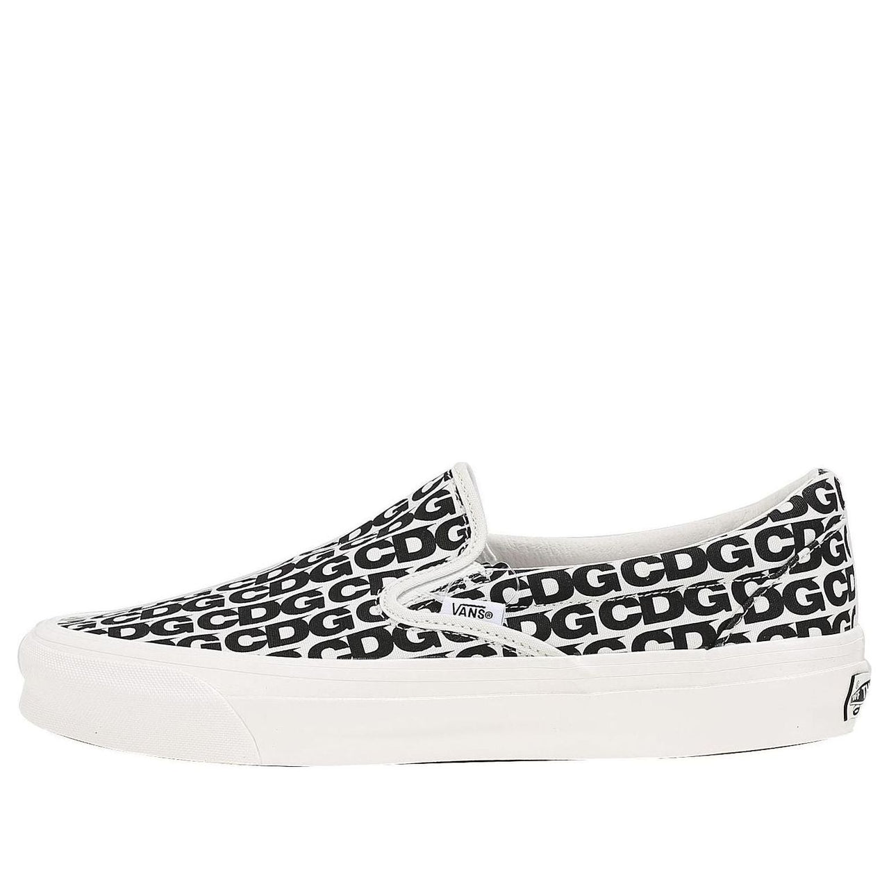 Vans COMME des GARCONS x OG Classic Slip-On 'CDG Print - Blanc De Blanc' VN0A32QNUY6
