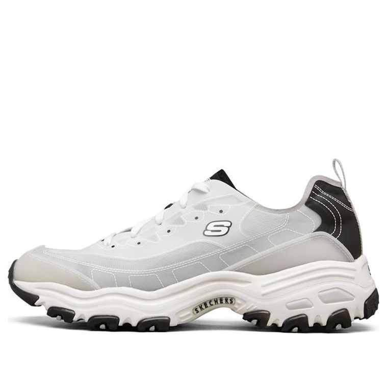 Skechers D Lites 1.0 Low Running Shoes White/Black 237156-WBK