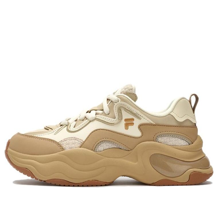(WMNS) FILA FUSION BUBBLE Platform Sneakers 'White Tan' T12W341301FPA