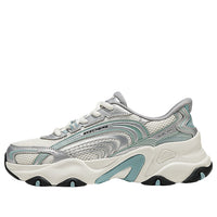 (WMNS) Skechers Chunky Sneakers 'White Silver Green' 150529-WSTQ