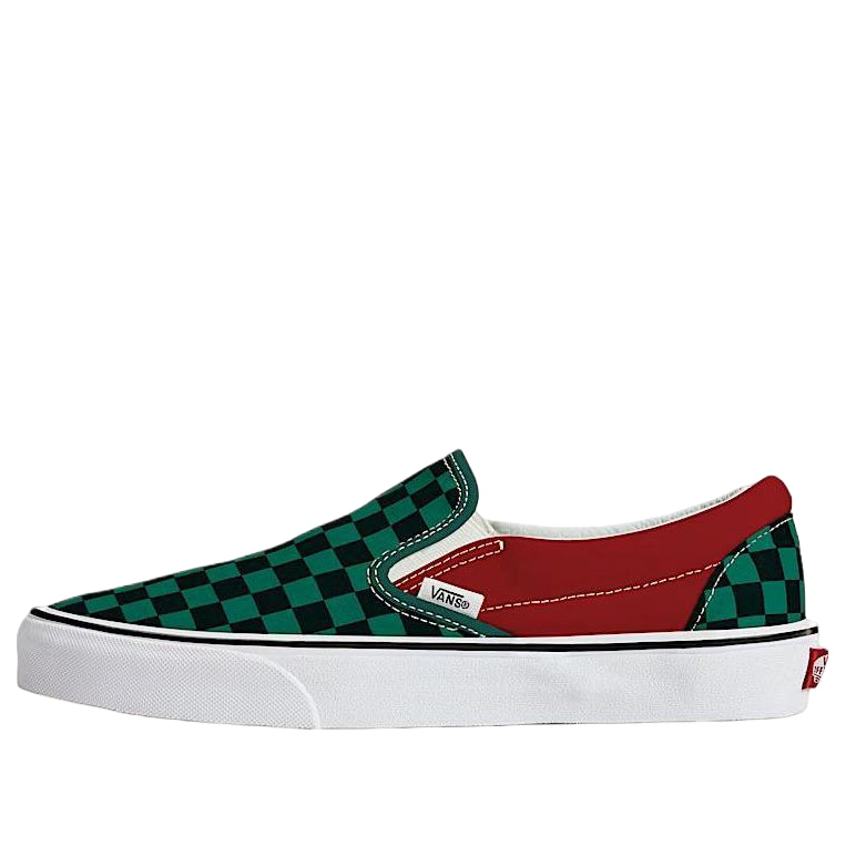 Vans Classic Slip-On Checkerboard 'Green Red' VN000EACGNR