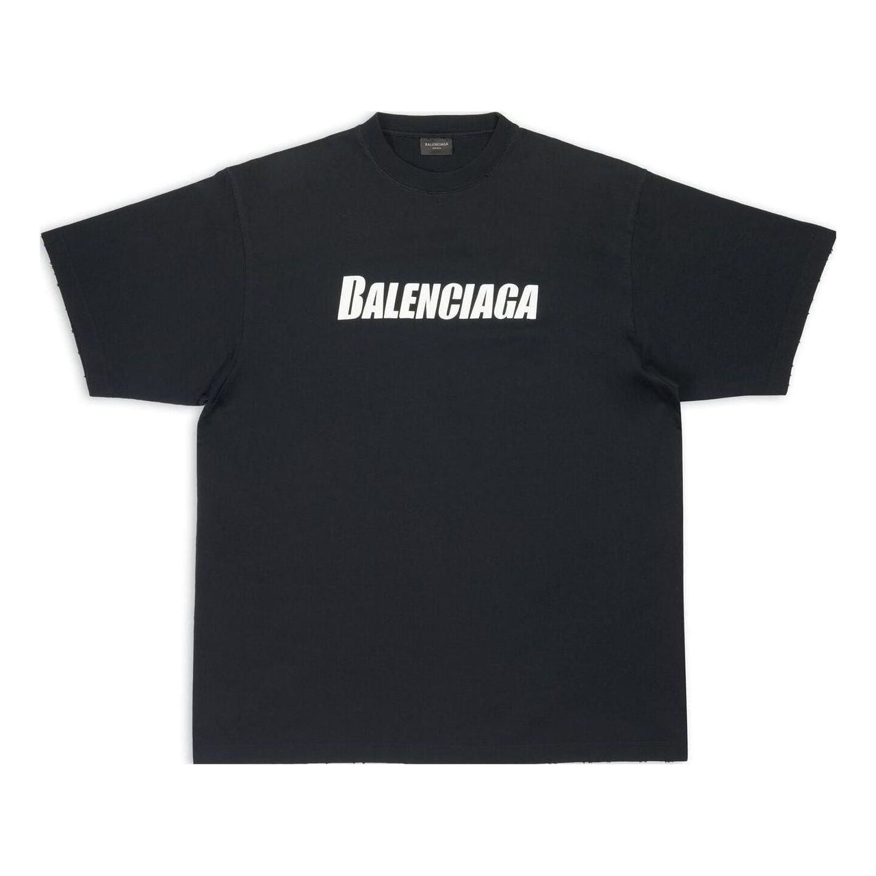 Balenciaga Caps T-shirt Boxy Fit 'Black' 651795TNVL11070