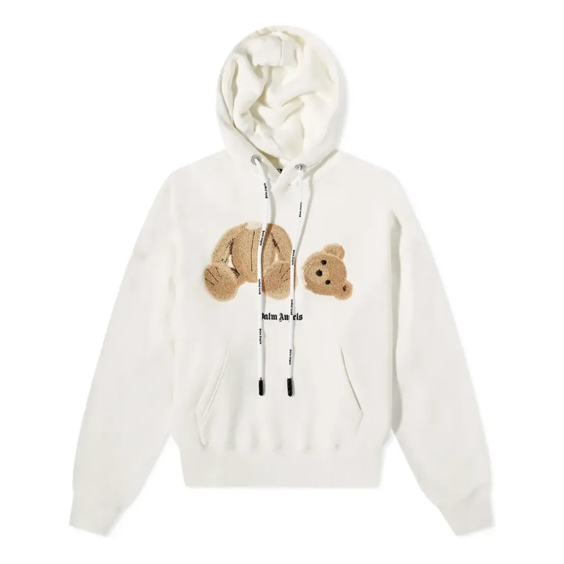 Palm Angels Kill The Bear Popover Hoodie 'Off White Brown' PMBB058C99FLE0010360