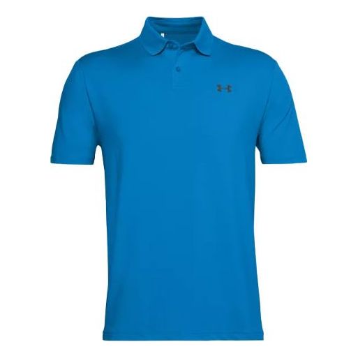 Men's Under Armour Performance 2.0 Casual Solid Color Polo Shirt Blue 1342080-428