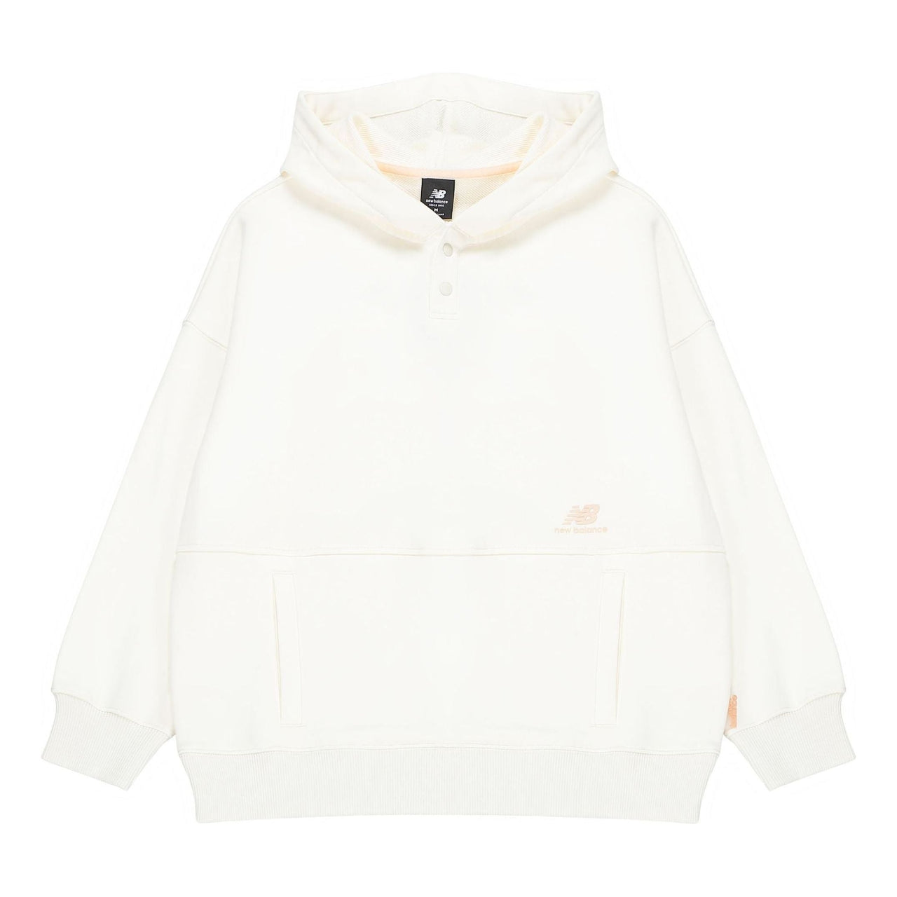 (WMNS) New Balance Classic Lifestyle Plain Hoodie 'White' AWT23322-CIC