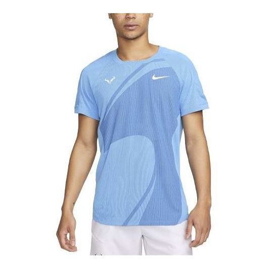Nike Dri-Fit Rafa Short-Sleeve Tennis T-Shirts 'University Blue' DV2877-412
