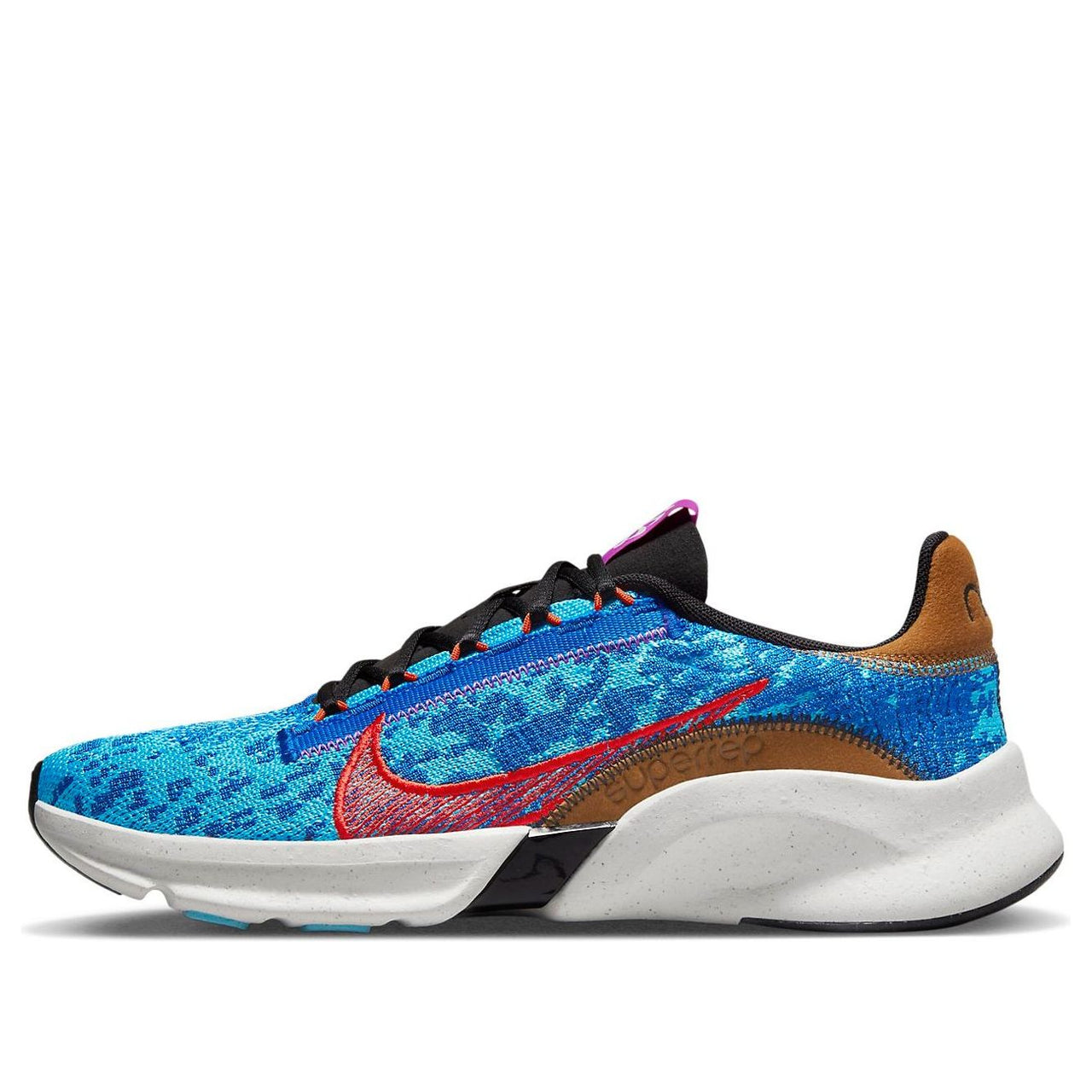 حذاء Nike SuperRep Go 3 Next Nature Flyknit 'Game Royal Picante Red' DH3394-401