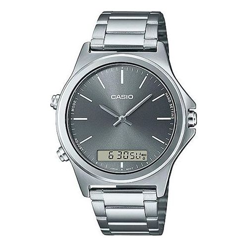 Casio Dress Analog-Digital Watch 'Steel Grey Silver' MTP-VC01D-8E