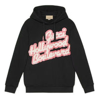 (WMNS) Gucci Hollywood Boulevard Sequinned Hooded Sweatshirt 'Black' 615061-XJEF8-1043