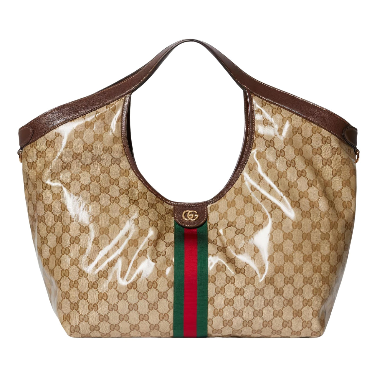 (WMNS) Gucci Giglio Large Tote Bag 'Sand Dark Brown' 853971-FAF1L-9653