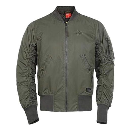 Nike Woven Stand Collar Casual Jacket Green Army green BV2966-325