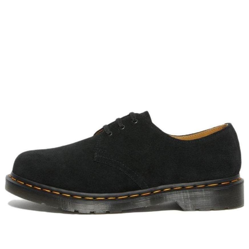 (WMNS) Dr. Martens 1461 Suede Oxford Shoes 'Black' 27458001