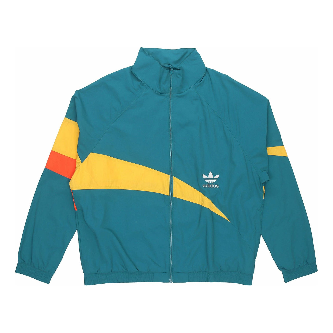 adidas originals Ts Track Top Colorblock Windproof Sports Jacket Green H46699