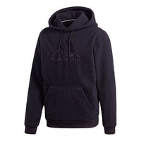 Men's adidas Mh Wntr Bos H Embroidered Logo Solid Color Sports Fleece Black GC7298