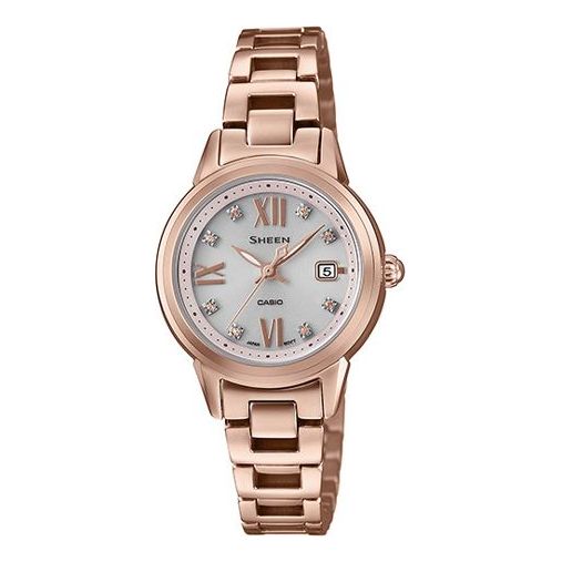 CASIO SHEEN Solar Powered Waterproof Quartz Sapphire Crystal White Analog SHE-4522CG-4A