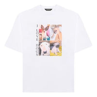 Balenciaga Unisex I Love Dogs Printing White 641614TJVH19000