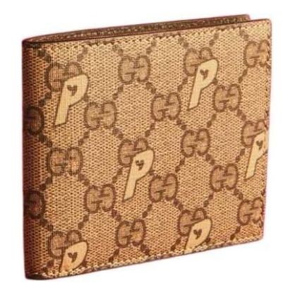 Gucci x Palace GG-P Supreme Bi-Fold Wallet 'Beige' 723149-FAAZJ-9794