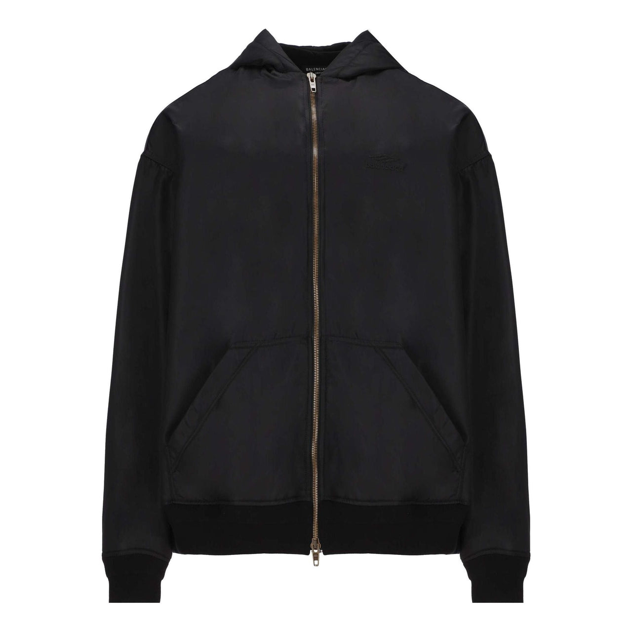 Balenciaga 3B Sports Icon Padded Zip-Up Hoodie 'Black' 698867TMO131000