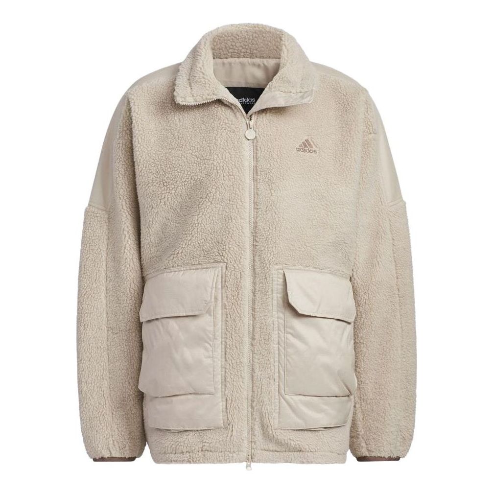 adidas Warding Oversized Boa Full-Zip Jacket (Gender Neutral) 'White' IK7342