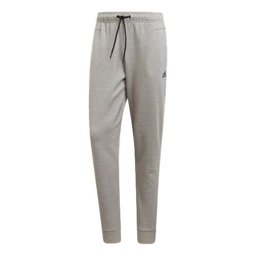 adidas Casual Straight Knit Sports Long Pants Gray DU1147