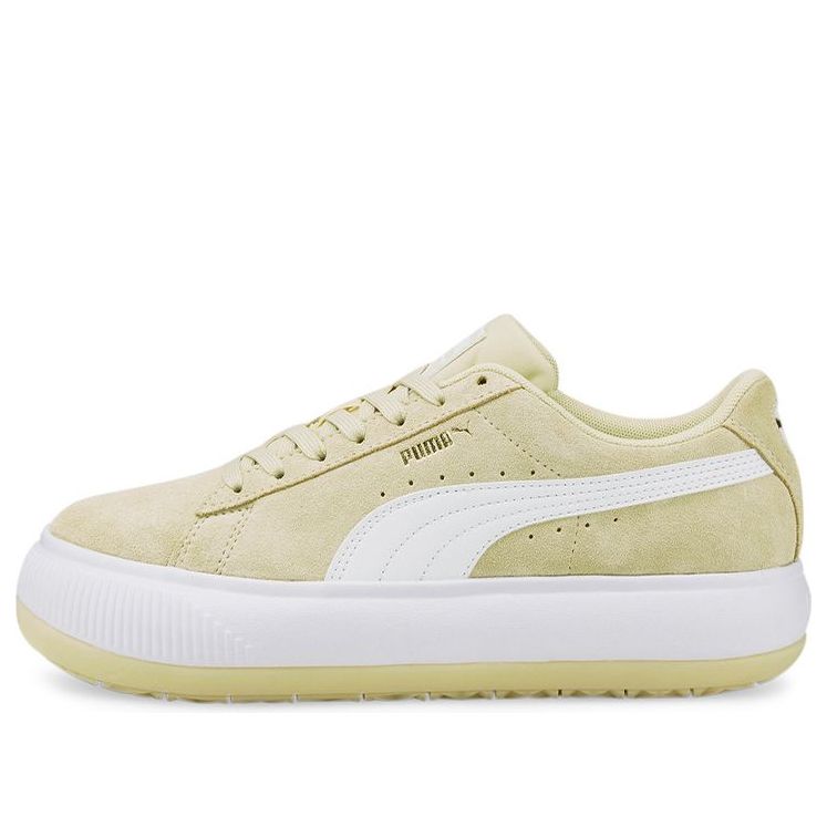 (WMNS) PUMA Suede Mayu Thick Sole Minimalistic Casual Skateboarding Shoes Khaki 380686-12