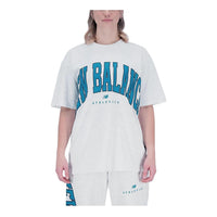 New Balance Athletics Warped Classics Short Sleeve T-Shirt Asia Sizing 'Sea Salt Heather' UT31551-SAH