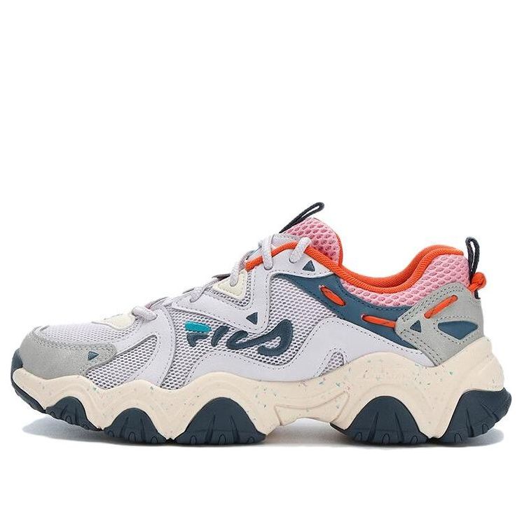 (WMNS) FILA Fluid 4 Sneakers 'Grey Cream Red' F12W322107FND