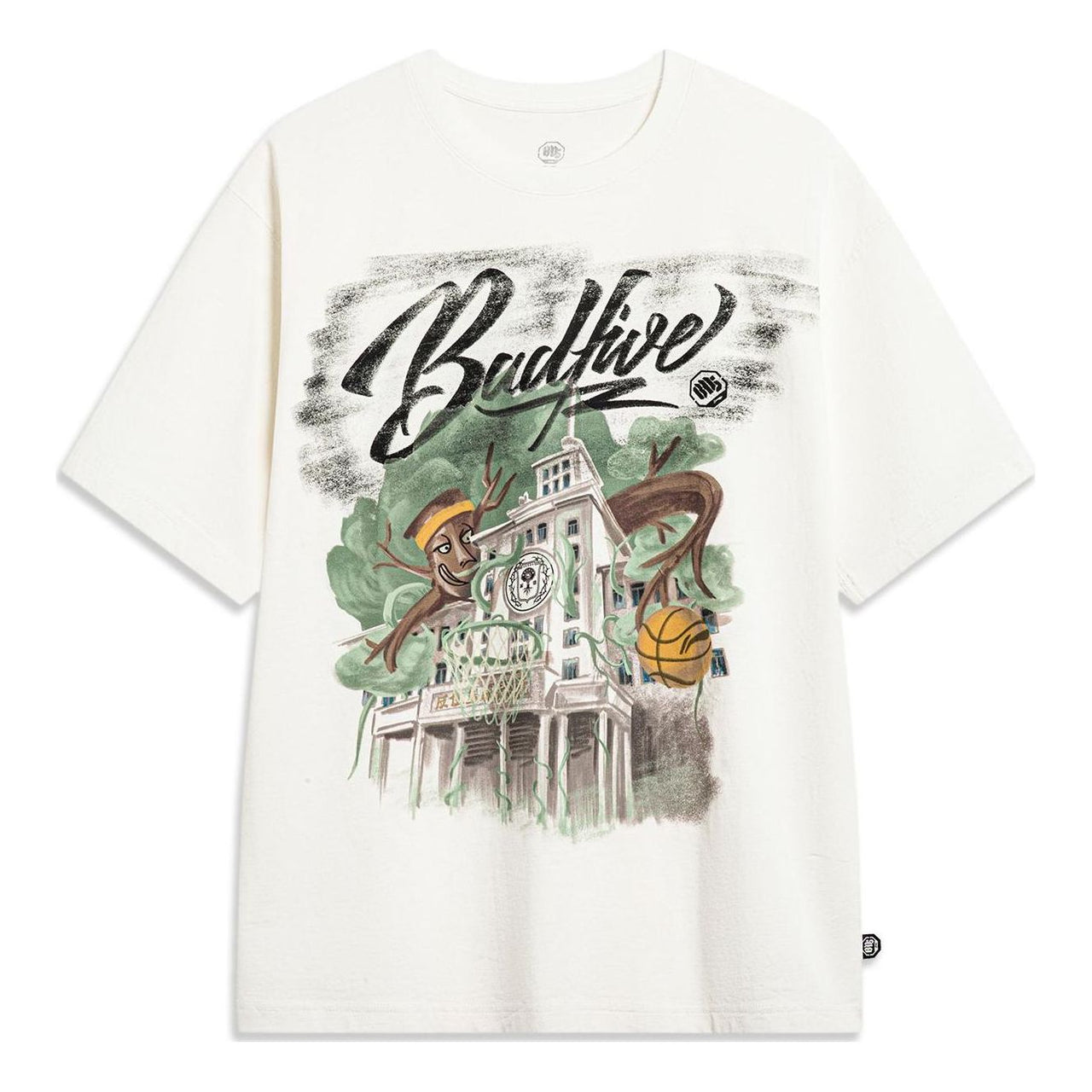 Li-Ning BadFive Short Sleeve T-shirt 'White' AHST509-1