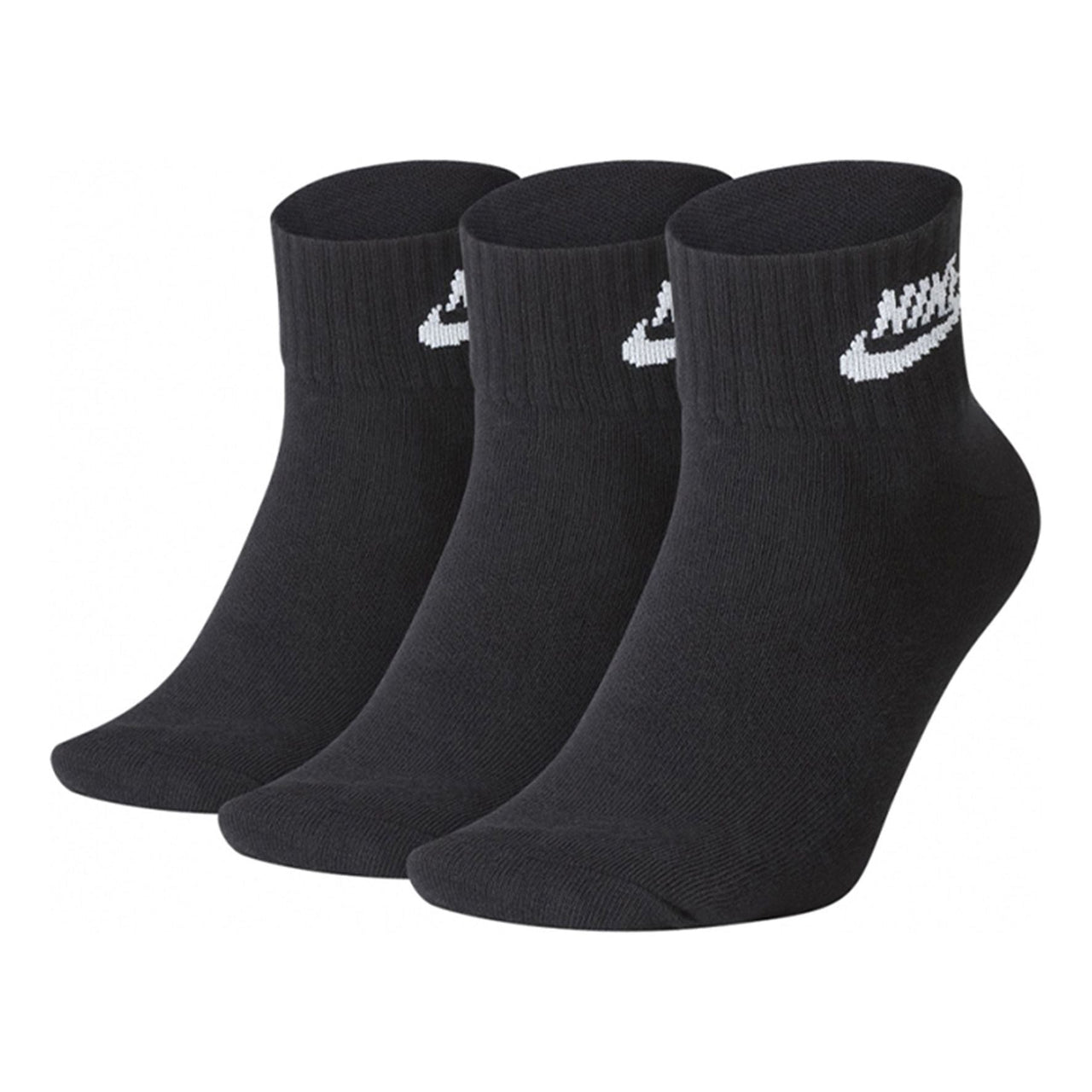 Nike Everyday Essential Ankle Sports Training Socks Unisex 3-Pairs Black SK0110-010