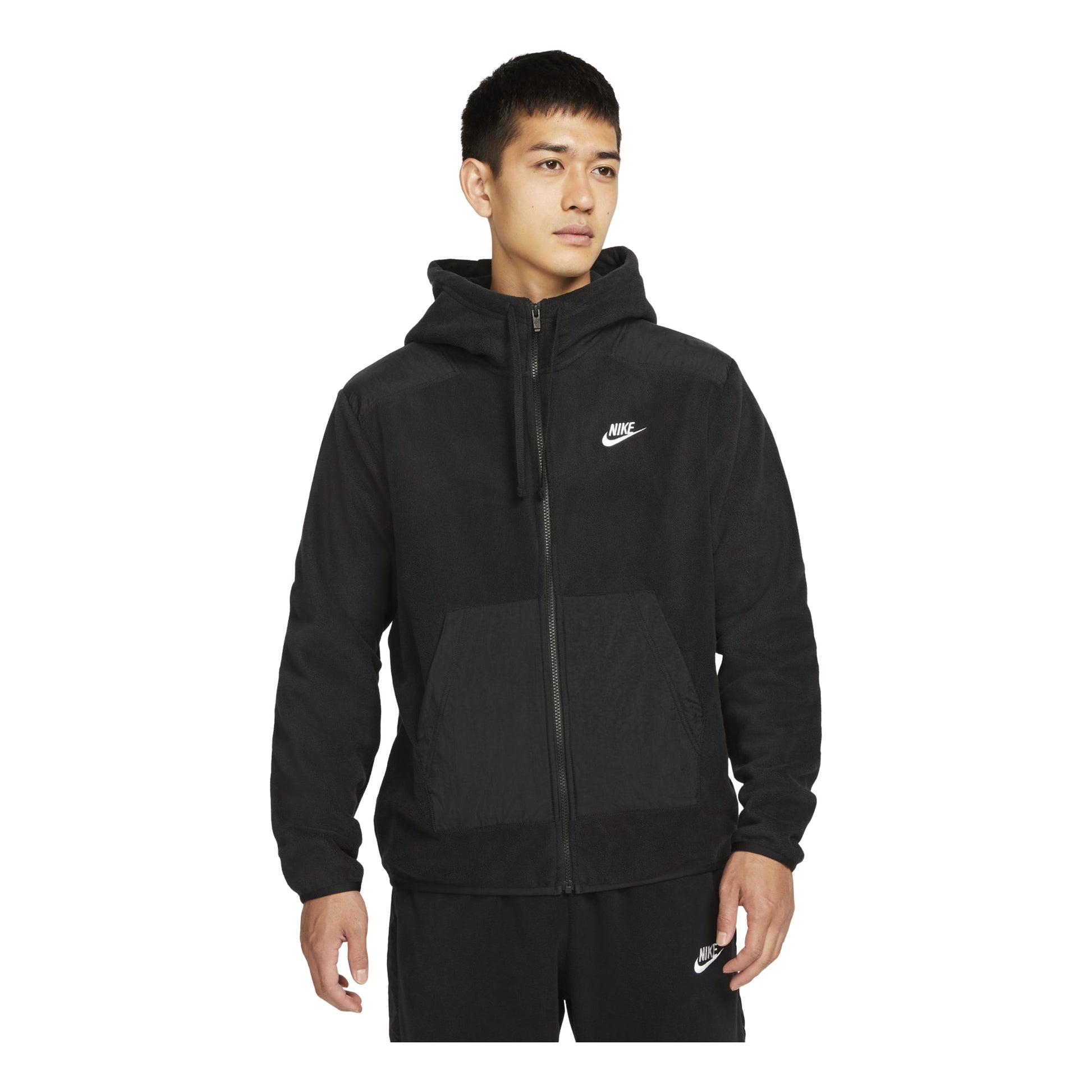Nike Sportswear Style Essentials Zipped Jacket 'Black White' DD4883-010