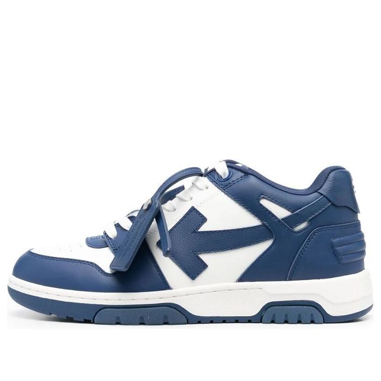 Off-White Out Of Office Leather Sneakers 'Navy White' OMIA189C99LEA0044201