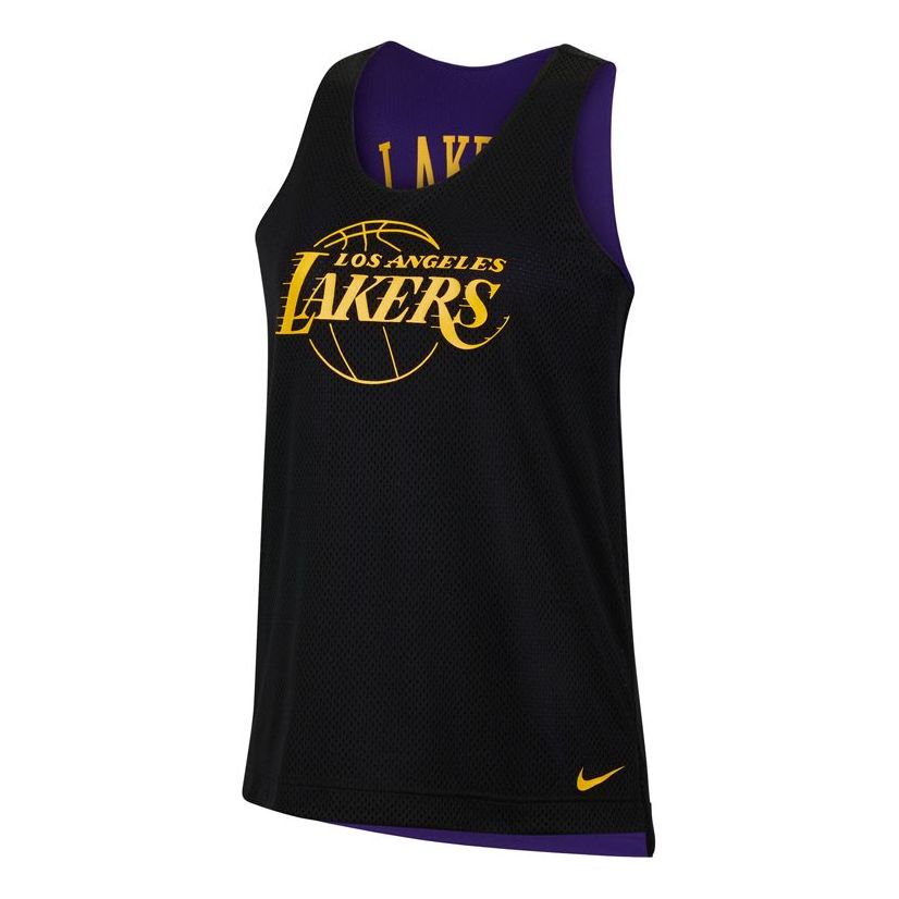 (WMNS) Nike x NBA LA Lakers Reversible Training Jersey 'Black Purple' DA2395-010