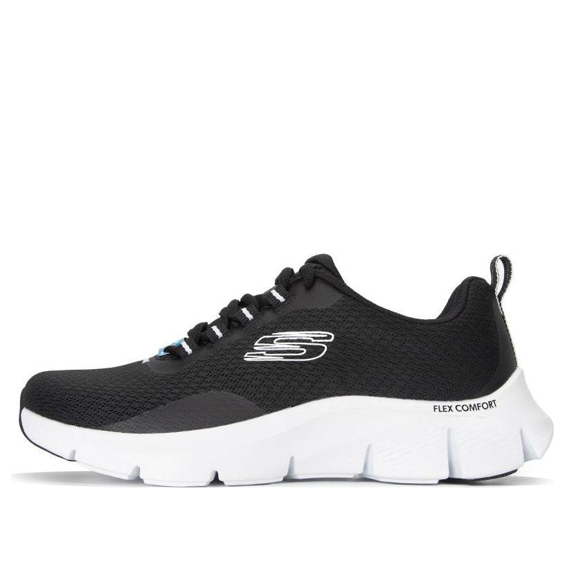 (WMNS) Skechers Flex Comfort 'Black White' 149886-BKW