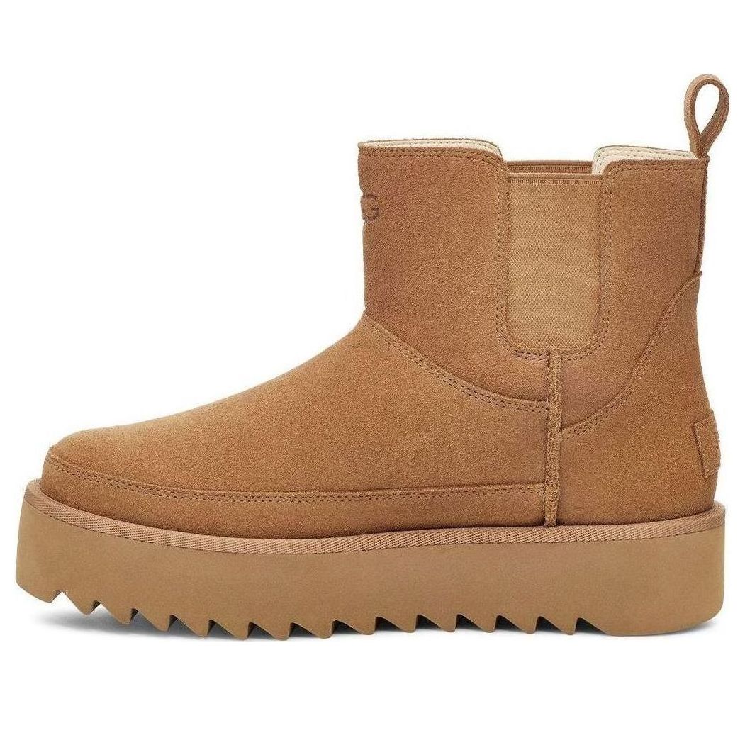 (WMNS) UGG Classic Chelsea Platform Mini Boot 'Chestnut' 1158051-CHE