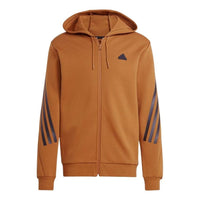 adidas Future Icons 3-Stripes Full-Zip Hoodie 'Bronze Strata' IC8260