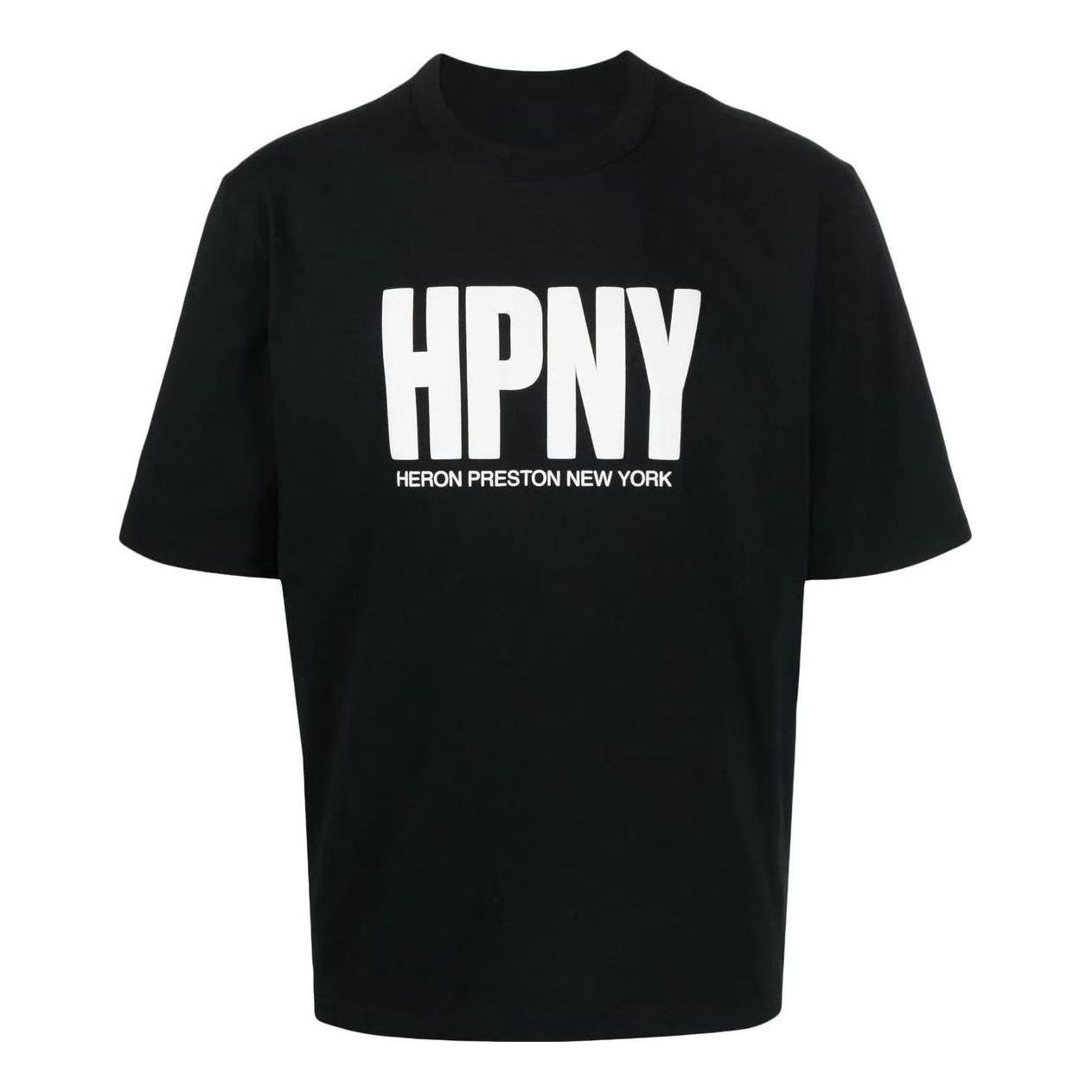 HERON PRESTON FW22 Logo HPNY T-shirt 'Black White' HMAA032C99JER0051001